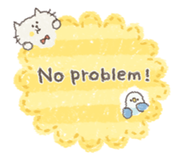 message of cute animals. sticker #9733263