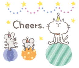 message of cute animals. sticker #9733266