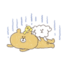 message of cute animals. sticker #9733268