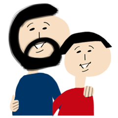 Daily life of Okappa-san & Ohige-san.