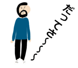 Daily life of Okappa-san & Ohige-san. sticker #9733380