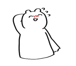 white bear Kumatyan sticker #9734173