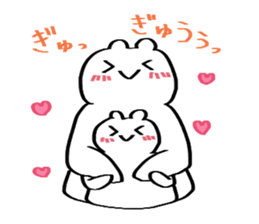 white bear Kumatyan sticker #9734191