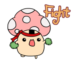 onigiri mushroom sticker #9734195