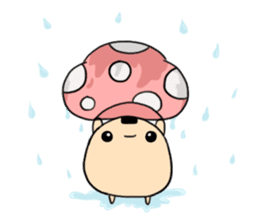 onigiri mushroom sticker #9734199