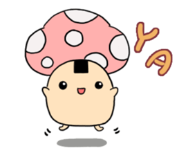onigiri mushroom sticker #9734201