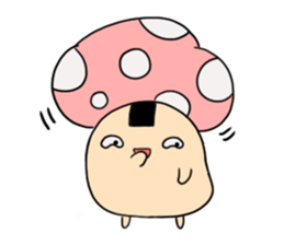 onigiri mushroom sticker #9734204