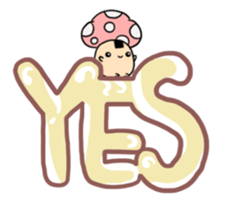 onigiri mushroom sticker #9734210