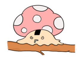 onigiri mushroom sticker #9734217