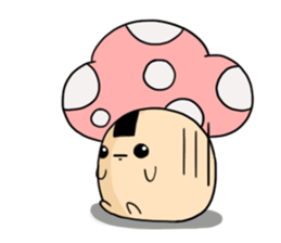 onigiri mushroom sticker #9734218