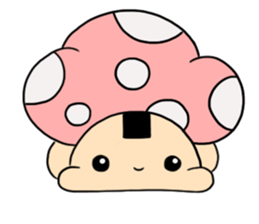 onigiri mushroom sticker #9734228