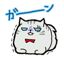 cute chubby cats sticker #9734400