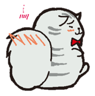 cute chubby cats sticker #9734403