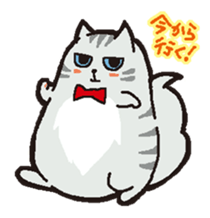 cute chubby cats sticker #9734409