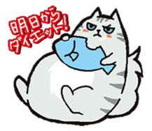 cute chubby cats sticker #9734412