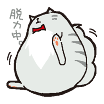 cute chubby cats sticker #9734429