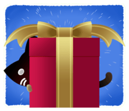 Cat pantomime theater sticker #9734476