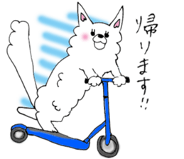 White Chihuahua everyday winter sticker #9735193