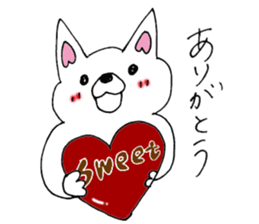 White Chihuahua everyday winter sticker #9735199