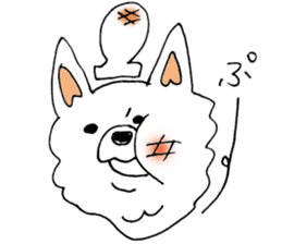 White Chihuahua everyday winter sticker #9735207