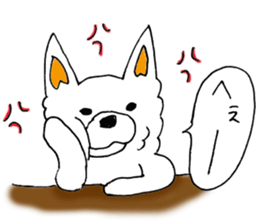 White Chihuahua everyday winter sticker #9735208