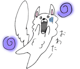 White Chihuahua everyday winter sticker #9735216