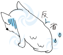 White Chihuahua everyday winter sticker #9735218