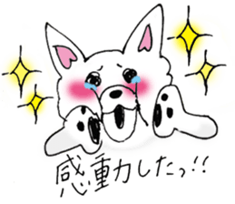 White Chihuahua everyday winter sticker #9735224