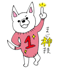 White Chihuahua everyday winter sticker #9735225