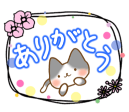 Message of gray cat sticker #9735243