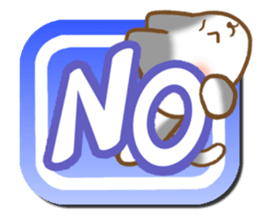 Message of gray cat sticker #9735253