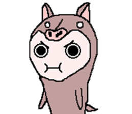 Penguin and Cat and the laser beam sticker #9735412