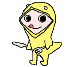 Penguin and Cat and the laser beam sticker #9735425