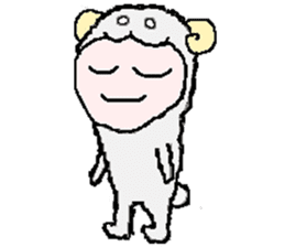 Penguin and Cat and the laser beam sticker #9735427