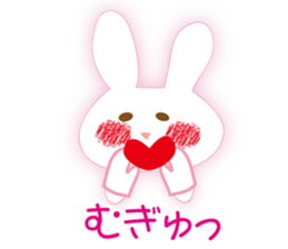 The rabbit likes gloves sticker #9735635