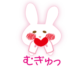 The rabbit likes gloves sticker #9735635