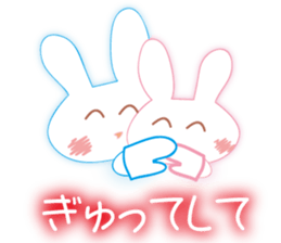 The rabbit likes gloves sticker #9735636