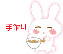 The rabbit likes gloves sticker #9735639