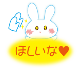 The rabbit likes gloves sticker #9735640
