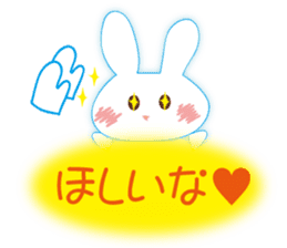 The rabbit likes gloves sticker #9735640
