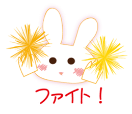 The rabbit likes gloves sticker #9735644