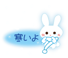 The rabbit likes gloves sticker #9735647