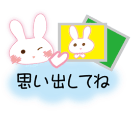 The rabbit likes gloves sticker #9735649