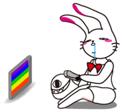 rabbit  and specter sticker #9735840