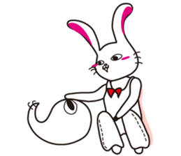 rabbit  and specter sticker #9735846