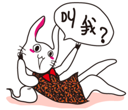 rabbit  and specter sticker #9735852