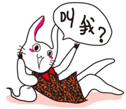 rabbit  and specter sticker #9735852