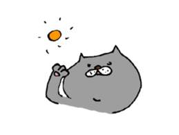 Sticker cat gives you luck sticker #9736171