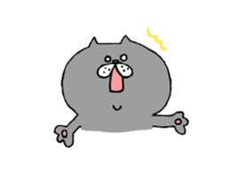 Sticker cat gives you luck sticker #9736173
