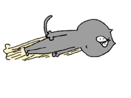 Sticker cat gives you luck sticker #9736191